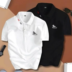 COMBO 2 ÁO THUN POLOMAN NGỰA VẢI THUN CÁ SẤU POLY THÁI 4 CHIỀU