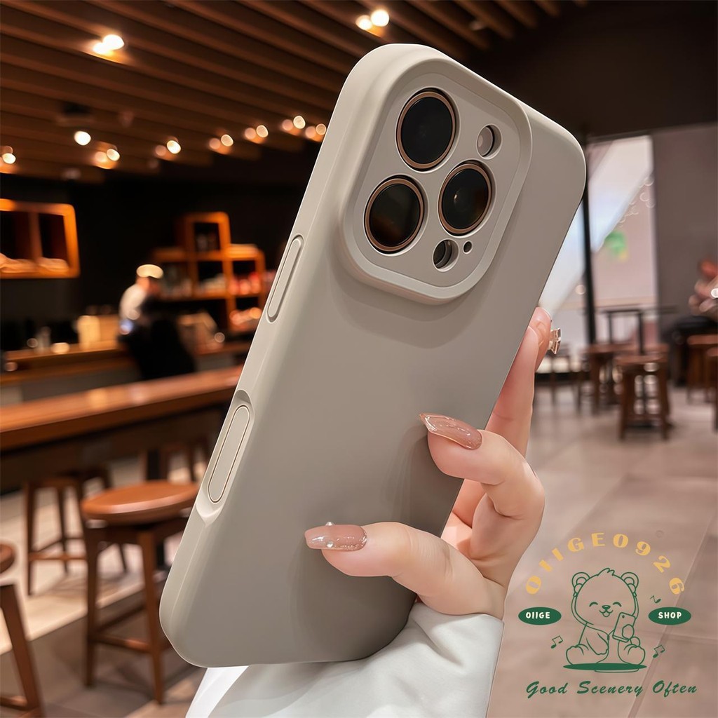 Ốp điện thoại dạng lỏng màu kẹo iphone16 Pro Max 15 14 vỏ cho vỏ iPhone vỏ mềm silicon TPU chống sốc