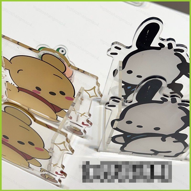 YT4 Pochacco Gấu Pooh Winnie acrylic Bút Hộp Đựng Hoạt Hình Dày Để Bàn Đồ Trang Trí Văn Phòng Phẩm Người Bạn Quà Tặng