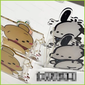 YT4 Pochacco Gấu Pooh Winnie acrylic Bút Hộp Đựng Hoạt Hình Dày Để Bàn Đồ Trang Trí Văn Phòng Phẩm Người Bạn Quà Tặng