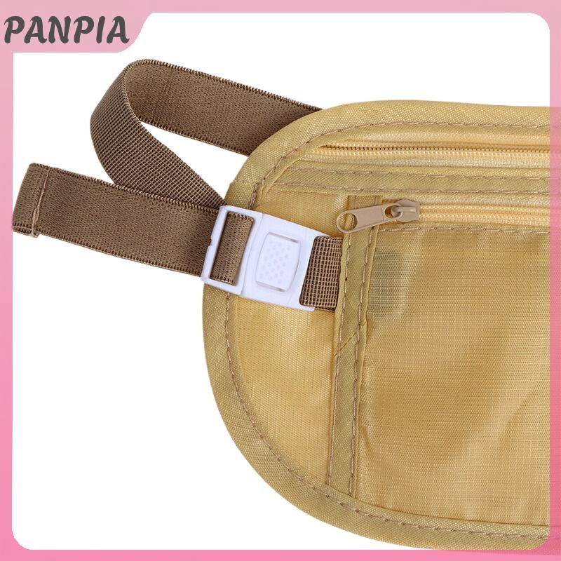PANPIA-1PC Đa Năng Thể Thao Eo Túi Thắt Lưng Tiền Cho Du Lịch Nữ Và Nam Mỏng Ẩn Ví Du Lịch Điện Thoại Di Động Túi Chống Trộm