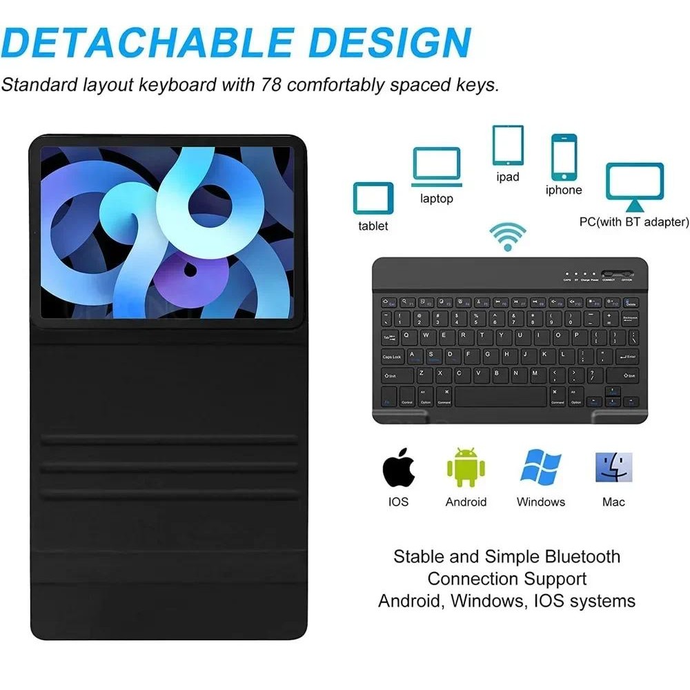 Bao Da Có Vỏ Bàn Phím Cho Xiaoxin Pad Pro GT 11.1 inch Funda Stand Shell Bàn Phím Không Dây Cho Lenovo Pad Pro GT Phụ Kiện