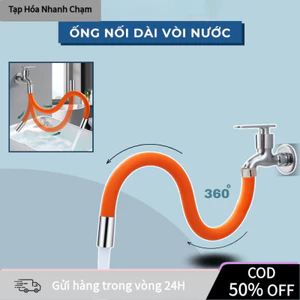 【COD】Bộ mở rộng vòi nước silicon 50cm xoay 360°, tăng áp lực nước, đầu nối linh hoạt cho chậu rửa bếp và lavabo