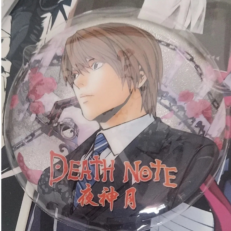Bộ sưu tập 20 món Death Note Light Yagami | Standee, Foil Polaroid, Huy hiệu, Dấu trang, Bưu thiếp, Móc khóa