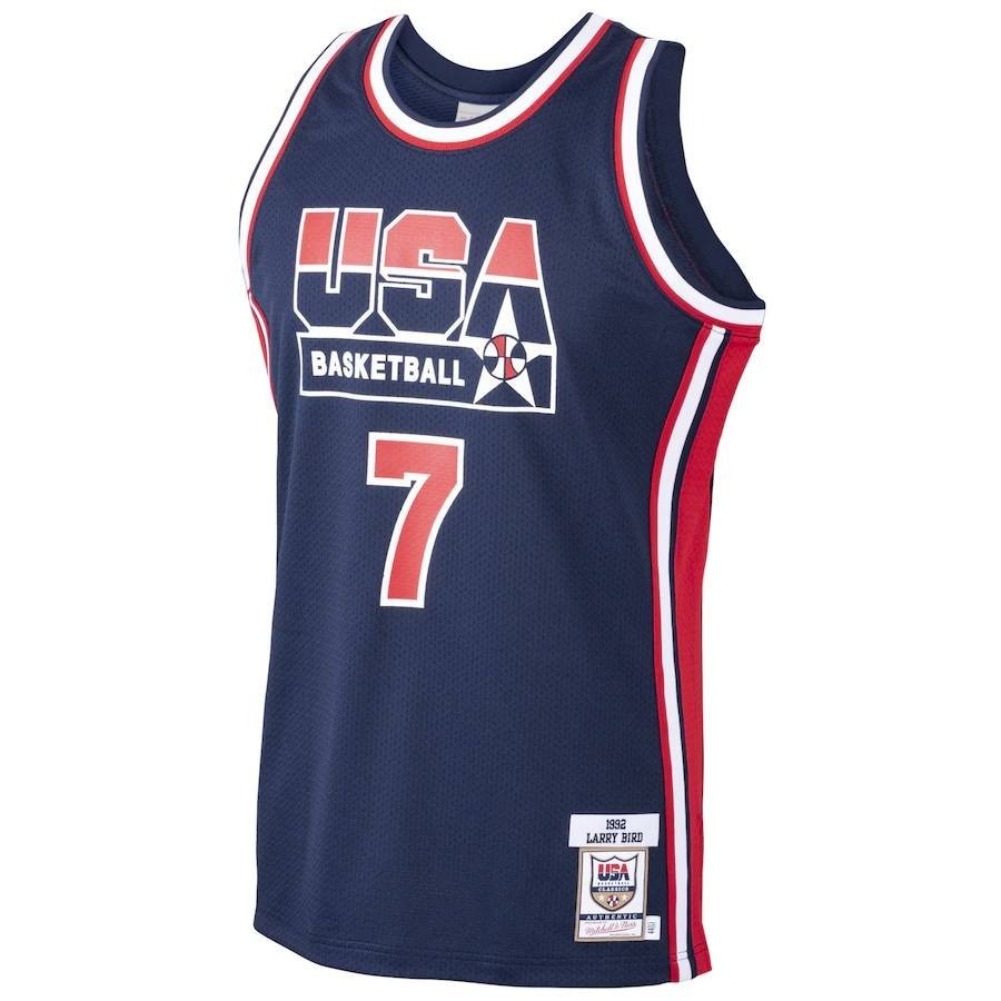 Jersey Bóng Rổ Chính Hãng Larry Bird Đội Tuyển Mỹ 1992, Phù Hợp Cho Người Lớn Và Trẻ Em