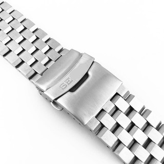 Dây đồng hồ thép không gỉ cong cho Seiko 5 SKX007/SKX009 20/22mm SKX173/SKX175 Diver nam nữ vòng tay kim loại