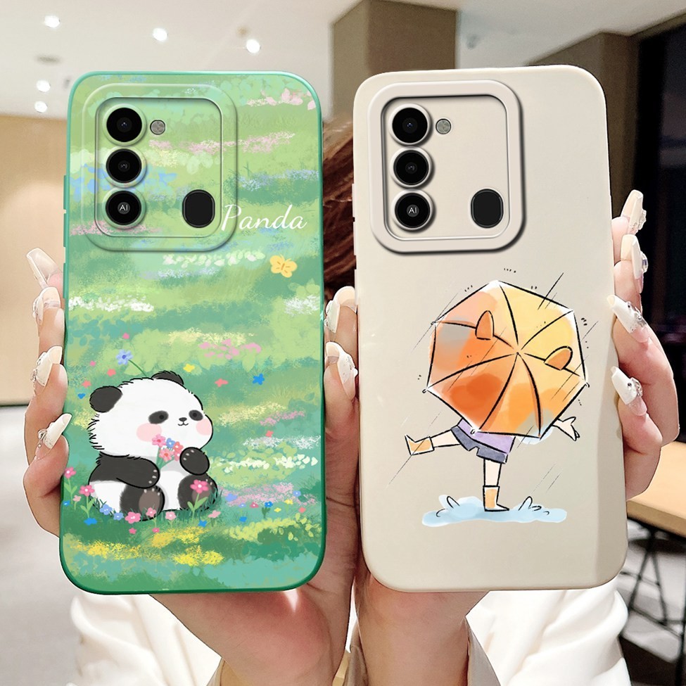 Ốp lưng Tecno Spark 8C KG5j Spark9 KG5p Chống sốc Thẩm mỹ Mèo dễ thương Bé trai Màu đen Vỏ điện thoại Techno Spark 9