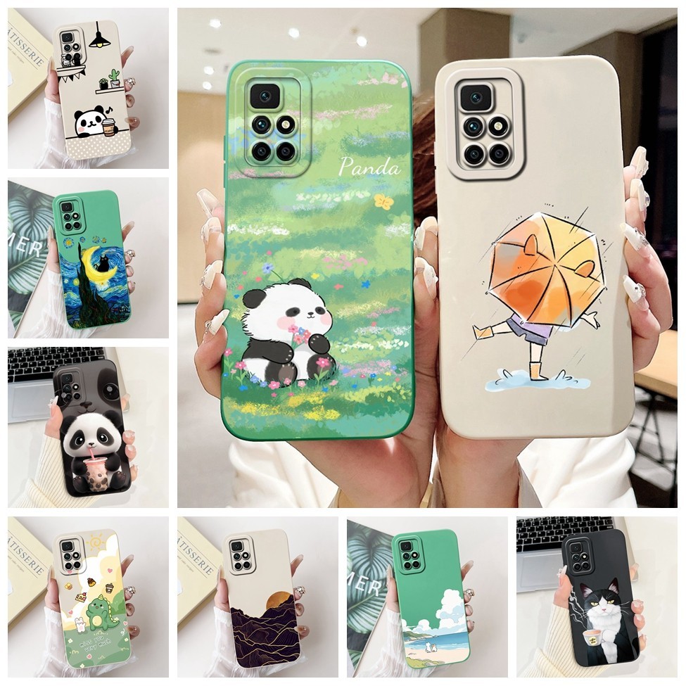 Dành Cho Redmi 10 2022 Ốp Lưng 2021 Chống Sốc Thẩm Mỹ Mèo Dễ Thương Bé Trai Ốp lưng Redmi 10 6.5 ''