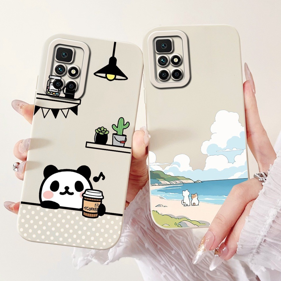 Dành Cho Redmi 10 2022 Ốp Lưng 2021 Chống Sốc Thẩm Mỹ Mèo Dễ Thương Bé Trai Ốp lưng Redmi 10 6.5 ''