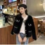 Áo khoác cardigan dạ lông thỏ phối viền ngọc đính cúc sang chảnh (FREESHIP) BA SP24