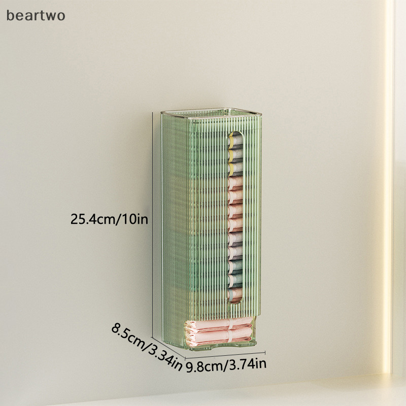 < Beartwo > Hộp sắp xếp lưu trữ cho quần lót và tất, Hộp đựng đồ treo tường, Hộp đựng túi nhựa đựng rác nhà bếp Đẹp