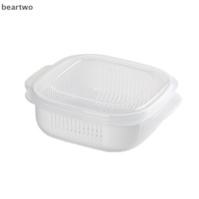 < Beartwo > Hộp Bảo Quản Thực Phẩm Cơm Trái Cây Bảo Quản Hộp Đựng Lò Vi Sóng Heag Tủ Lạnh Tủ Đông Bảo Quản Đóng Gói Thịt Dụng Cụ Nhà Bếp Đẹp