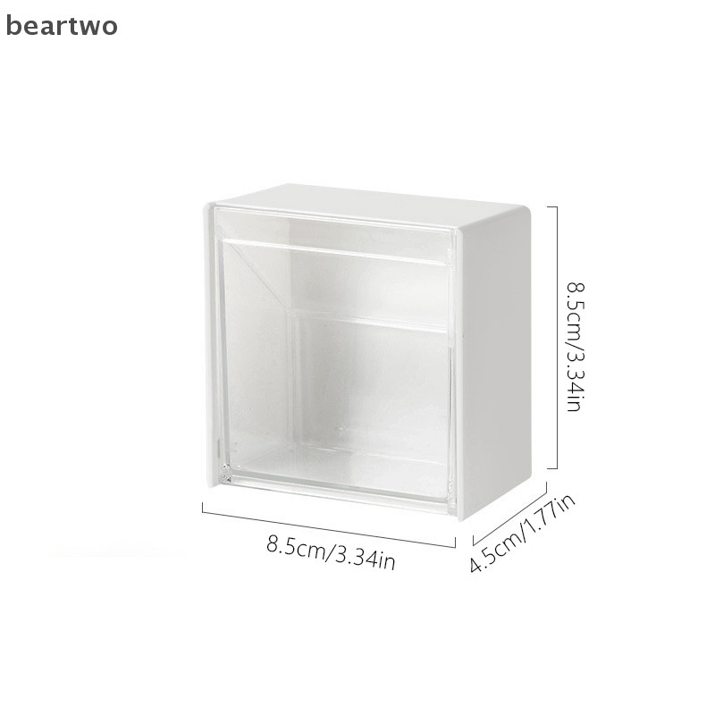 < Beartwo > Hộp đựng khăn bông treo tường Hộp đựng phòng tắm chống bụi cho khăn bông Hộp đựng trang sức đẹp