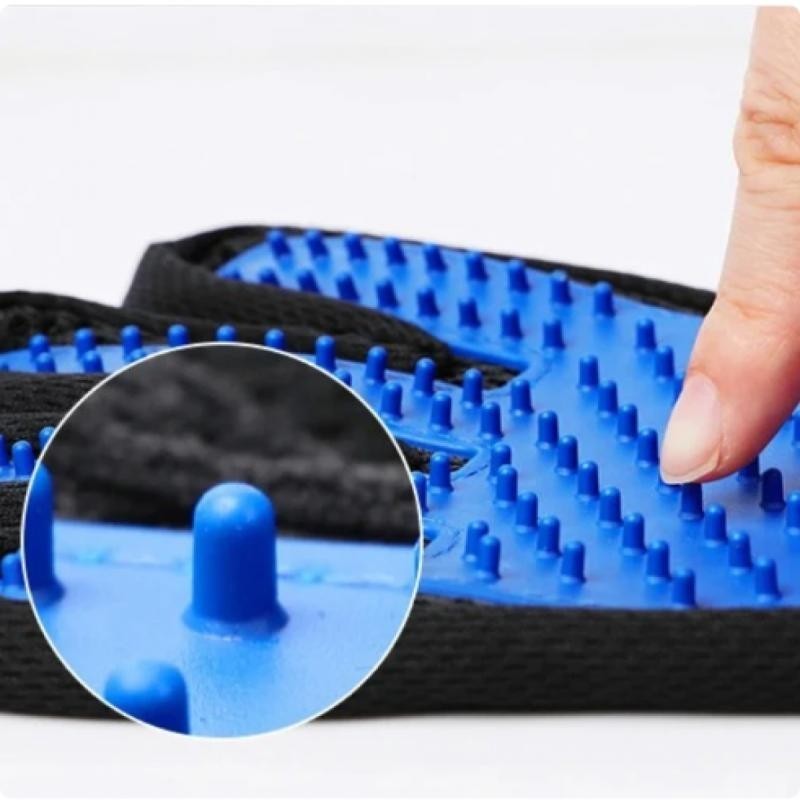 Găng tay đi tắm và chải lông cho thú cưng, Găng tay tẩy lông bằng silicon, Làm sạch tóc cho mèo và chó