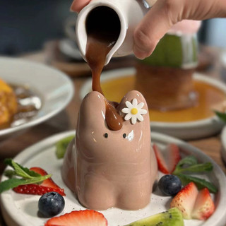 Ba Chiều Mèo Sữa Thạch Khuôn Thỏ Khủng Long Lắc Thạch Khuôn Silicon Hoạt Hình Pudding Mousse Máy Xay Bánh