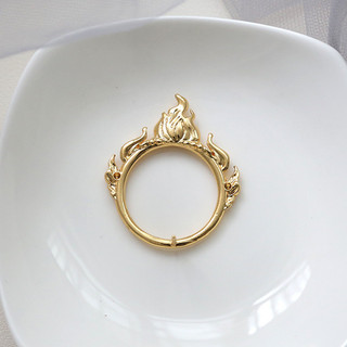 Little Devil A Piao Ngọn Lửa Phụ Kiện Tựa Lưng Mạ Đồng Thật Vàng Tự Làm Handmade Trang Sức Baroque Ngọc Trai Nước Ngọt Tựa Lưng