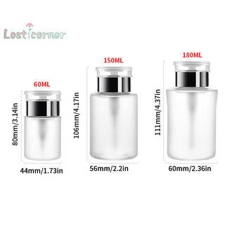 [Lostcorner] 60 / 150 / 180 / 250ml Hộp đựng máy bơm rỗng dạng lỏng UV Gel Ba Lan Nail Art Ba Lan Chai sạch Chất tẩy rửa Ba Lan [Mới]