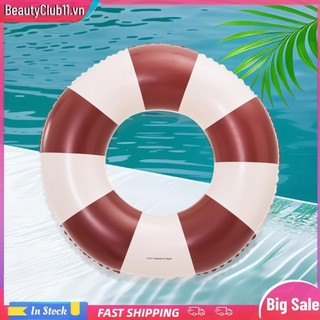 Vòng bơi bơm hơi PVC Phao bể bơi sọc chống rò rỉ cho bãi biển bể bơi
