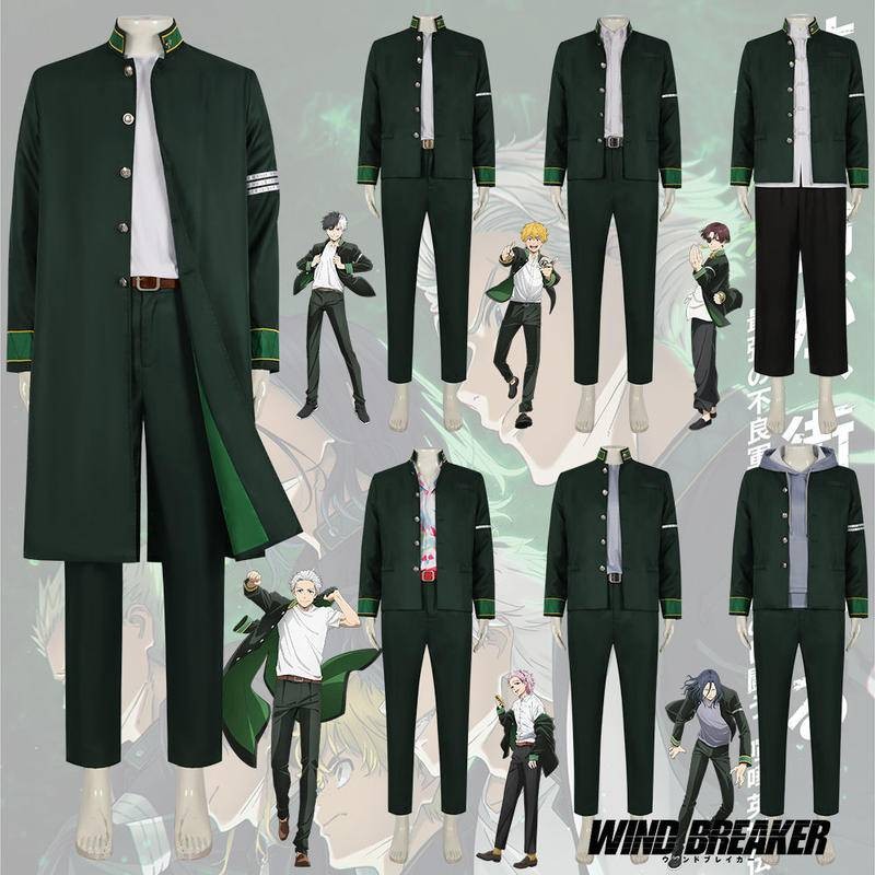 Trang phục Cosplay Anime WIND BREAKER - Trọn bộ trang phục Sakura, Su Fang và Hayato