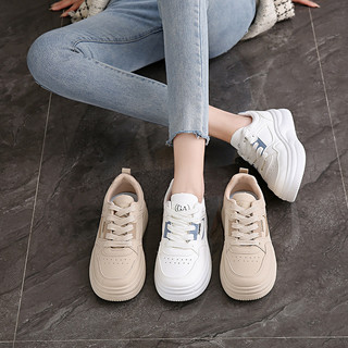 Còn hàng Giày thể thao nữ đế dày tăng chiều cao chống trượt Cổ điển Miễn phí vận chuyển