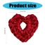 Woke Quá Khổ Tóc Scrunchies Trái Tim Móc Tóc Scrunchy Co Giãn Tóc Dày Updo Tóc Dây Nữ Trang Trí Tóc