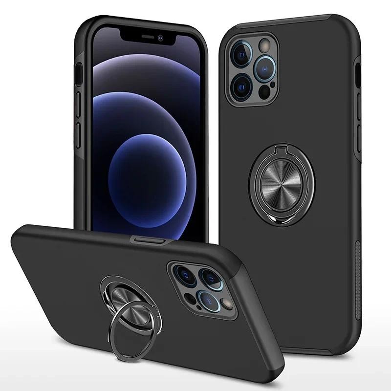 16 Plus Giá Đỡ Nhẫn Nhựa Vỏ Cứng Ốp Lưng Điện Thoại IPhone 16 15 14 13 12 11 Pro Max XS X XR 7 8 Vỏ Chống Sốc