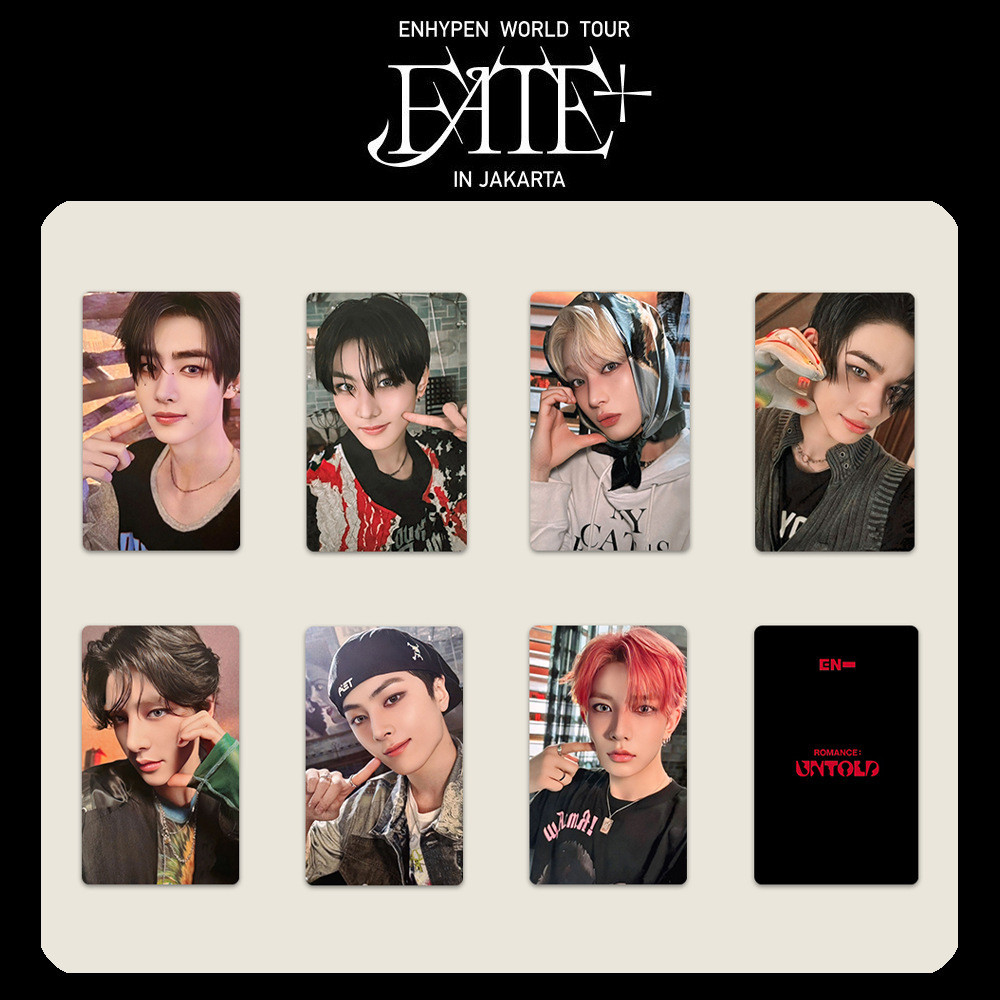 5-7 chiếc EN WORLD TOUR FATE PLUS IN Mang theo nhiệt Lomo Card ROMANCE Album không chứa Album Photocards HEESEUNG JAKE JAY JUNGWON NI-KI SUNGHOO Kpop Bưu thiếp YM