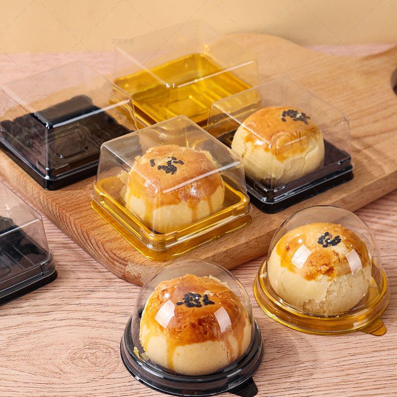 50 / 75 / 100gmooncake vỉ bao bì hộp lòng đỏ trứng sắc nét vỉ bao bì hộp bánh trung thu vỉ hộp đóng gói bánh trung thu hộp đóng gói vỉ màu xanh Tuan hộp đóng gói trong suốt