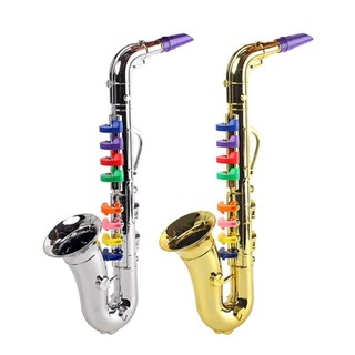Đồ chơi saxophone trẻ em DAMAO, Đồ chơi nhạc cụ mô phỏng 8 tông màu, Biểu diễn sân khấu với âm thanh lớn Giáo dục bằng giọng nói lớn Đồ chơi saxophone Mini Học tập