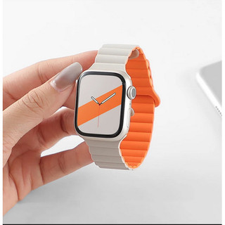 Dây đeo từ tính Dây đeo silicon cho Apple Watch Ultra 2 49mm 41mm 45mm 42mm 44mm 38mm 40mm iWatch Series 9 8 7 6 SE 5 4