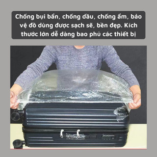 Set 50 Chiếc Màng Bọc Phủ Đồ Dùng Đồ Gia Dụng Dày Dặn CỠ ĐẠI Chống Bụi Chống Nước Co Giãn