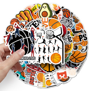 Bộ 50 NBA Bóng Rổ Hoạt Hình Miếng Dán Trang Trí Hành Lý Laptop Ván Trượt Thể Thao Graffiti Miếng Dán