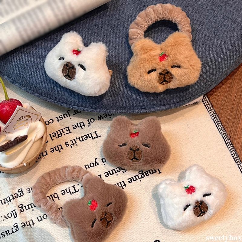 [Sweetybox] Trâm cài hình cá phồng hoạt hình dễ thương cho bé gái Phụ kiện tóc sáng tạo Búp bê sang trọng Trang trí túi Trâm cài