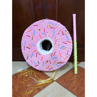 Trò chơi đập kẹo sinh nhật pinata hình bánh donut khổng lồ