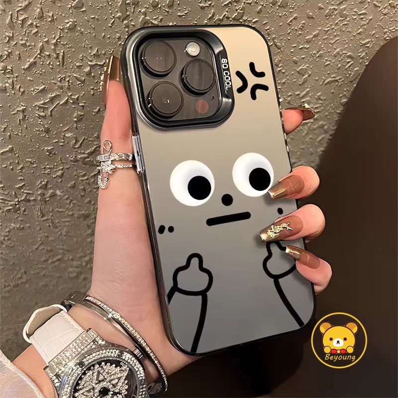 Ốp điện thoại biểu cảm ngộ nghĩnh dễ thương cho Tecno Camon 40 Premier 30S Pro Spark 40 40C 30 Pro Pova 7 Pro POP 10 4G 5G Vỏ điện thoại mờ chống sốc hoạt hình