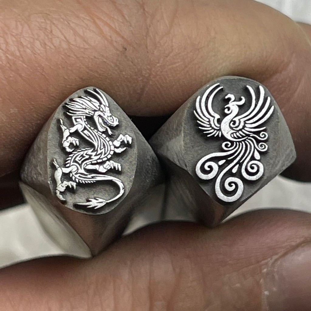 龙凤凰呈祥钢印Cửa hàng vàng Gia công bạc vàng Dragon Phoenix Chengxiang Thép Seal Độ chính xác cao
