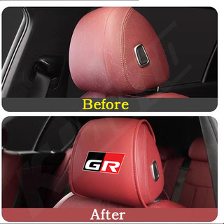 Vỏ bảo vệ tựa đầu ghế ô tô bằng da Toyota GR Phụ kiện nội thất