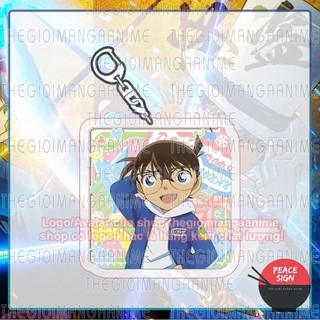 (STICKERS) Móc khóa DETECTIVE CONAN Thám Tử Lừng Danh in hình anime chibi mica trong acrylic