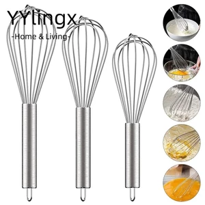 YYlingx Máy trộn trứng thủ công bằng thép không gỉ, Máy đánh trứng thực tế Máy đánh trứng 8 / 10 / 12 Inch Dụng cụ trộn bóng Máy đánh trứng nhà bếp