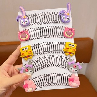 Lược chải tóc trẻ em tạo tác vô hình phía sau đầu để sắp xếp tóc gãy lược chải tóc bé gái nhảy kẹp tóc chèn lược