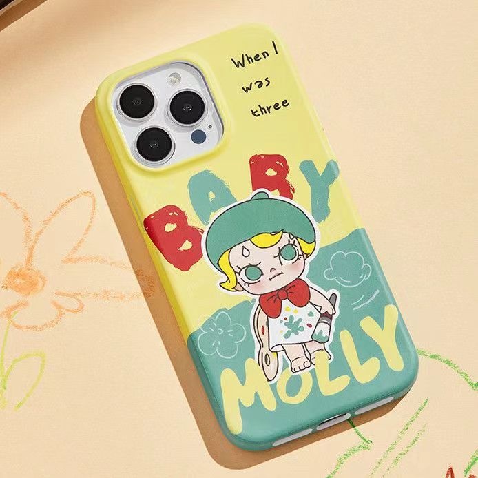 Ốp điện thoại cho bé Molly cho IPhone16promax 15 14 13mini 12 11 xsmax ốp lưng mát mẻ