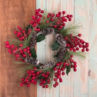 Giáng Sinh Quả Đỏ Nhánh Nhân Tạo Holly Berry Thân Cây DIY Vòng Hoa Đảng Xmas Cây Trang Trí