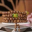 Vòng Tay Trầm Hương 108 Hạt Size 6Li Mix Charm Theo Mệnh - Kèm Hộp Gấm Đựng Vòng Phụ Kiện