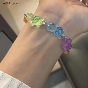 Xoitu Hoạt Hình Ngộ nghĩnh Dạ Quang Vòng Tay Rùa Nhiều Màu Phát Sáng Trong Bóng Tối Dopamine Phù Hợp Với Vòng Tay Có Thể Điều Chỉnh Cặp Đôi Phụ Kiện Quà Tặng VN