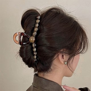 Kẹp tóc nữ thời trang tạo kiểu tóc đơn giản, kẹp tóc càng cua búi cao sao gáy