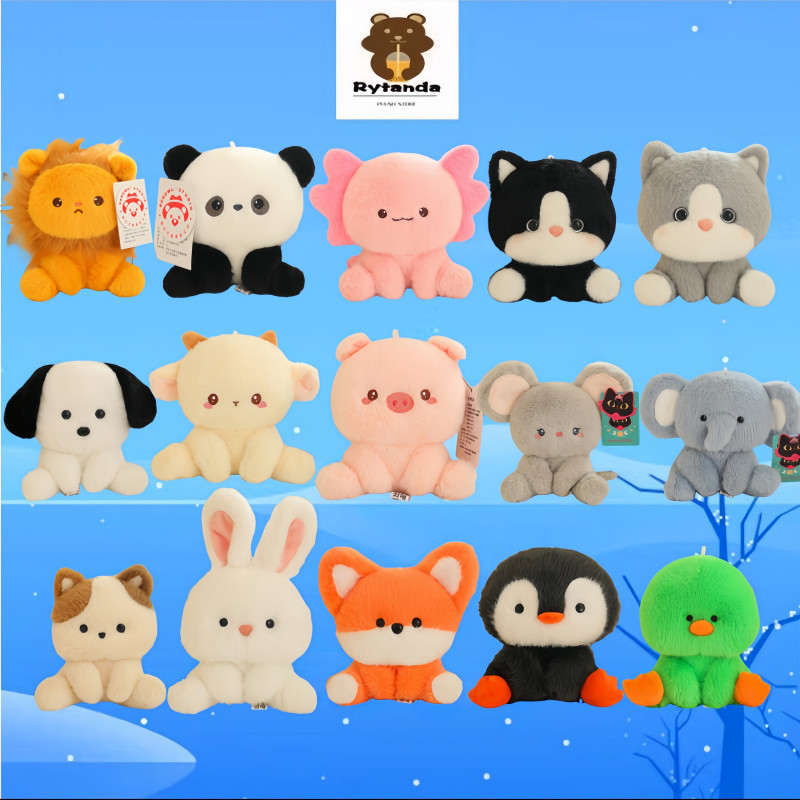 Kawaii Động Vật Sang Trọng Đồ Chơi Thỏ Dễ Thương Chó Sư Tử Cáo Gấu Trúc Sang Trọng Búp Bê Vui Nhộn Lợn Mèo Cừu Salamander Đồ Chơi Nhồi Bông Mềm Đồ Chơi Cho Bé Trang Trí Máy Tính Để Bàn Búp Bê Bé Gái Quà Tặng Sinh Nhật Quà Tặng Giáng Sinh COD