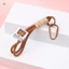 Móc khóa dây bện huỳnh quang Móc khóa dây chống thất lạc Carabiner