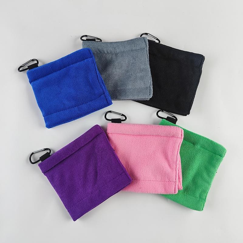 Tmoy Golf Ball Lau Vải Nhỏ Gọn Di Động Microfiber Mềm Hấp Thụ Lau Khăn Lau Golf Phụ Kiện Vệ Sinh TCS