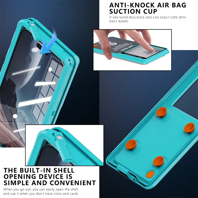 Ốp Điện Thoại Chống Nước IP68 Sang Trọng Cho Samsung Galaxy S25 Ultra S24 S23 S22 Plus S21 S20 FE S10 Lite S9 S8 360 Full Cover Air Box