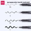 Bút Line Đi Nét Đầu Cọ Ngòi Mềm Kháng Nước Nhiều Size Deli Bút Viết Thư Pháp Calligraphy Vẽ Mỹ Thuật Vẽ Tranh